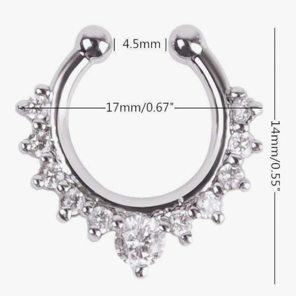 9 Faux Septum Rings - Brand New - Picture 3 of 9